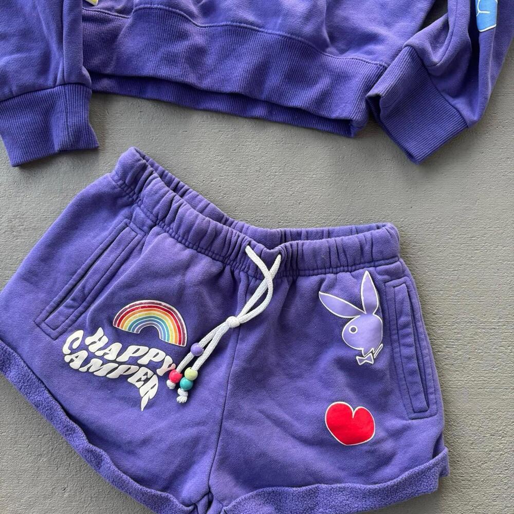 Playboy Women's Purple and Blue Sweatshirt - Picture 2 of 4